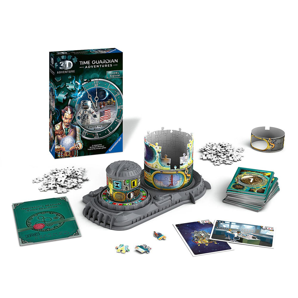 216pc Ravensburger Time Guardian Mayhem on the Moon 3D Kids Puzzle 2Y+