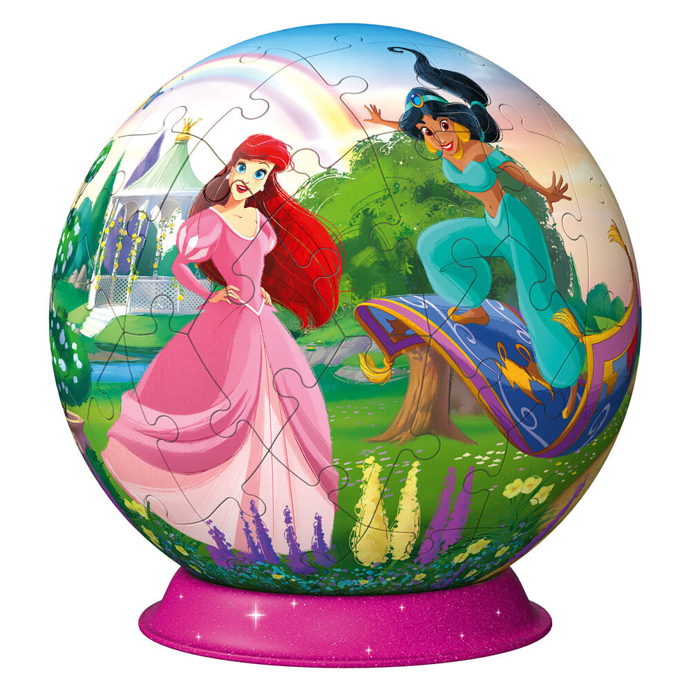 72pc Ravensburger 3D Puzzle Ball Disney Princess Jigsaw 13x13cm 6y+