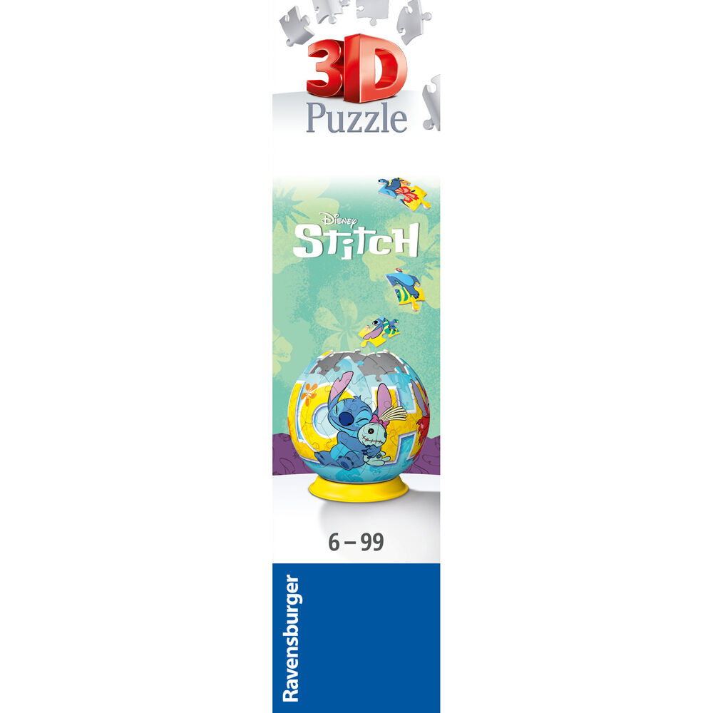 72pc Ravensburger 3D Puzzle Ball Stitch Jigsaw 13x13cm 6y+