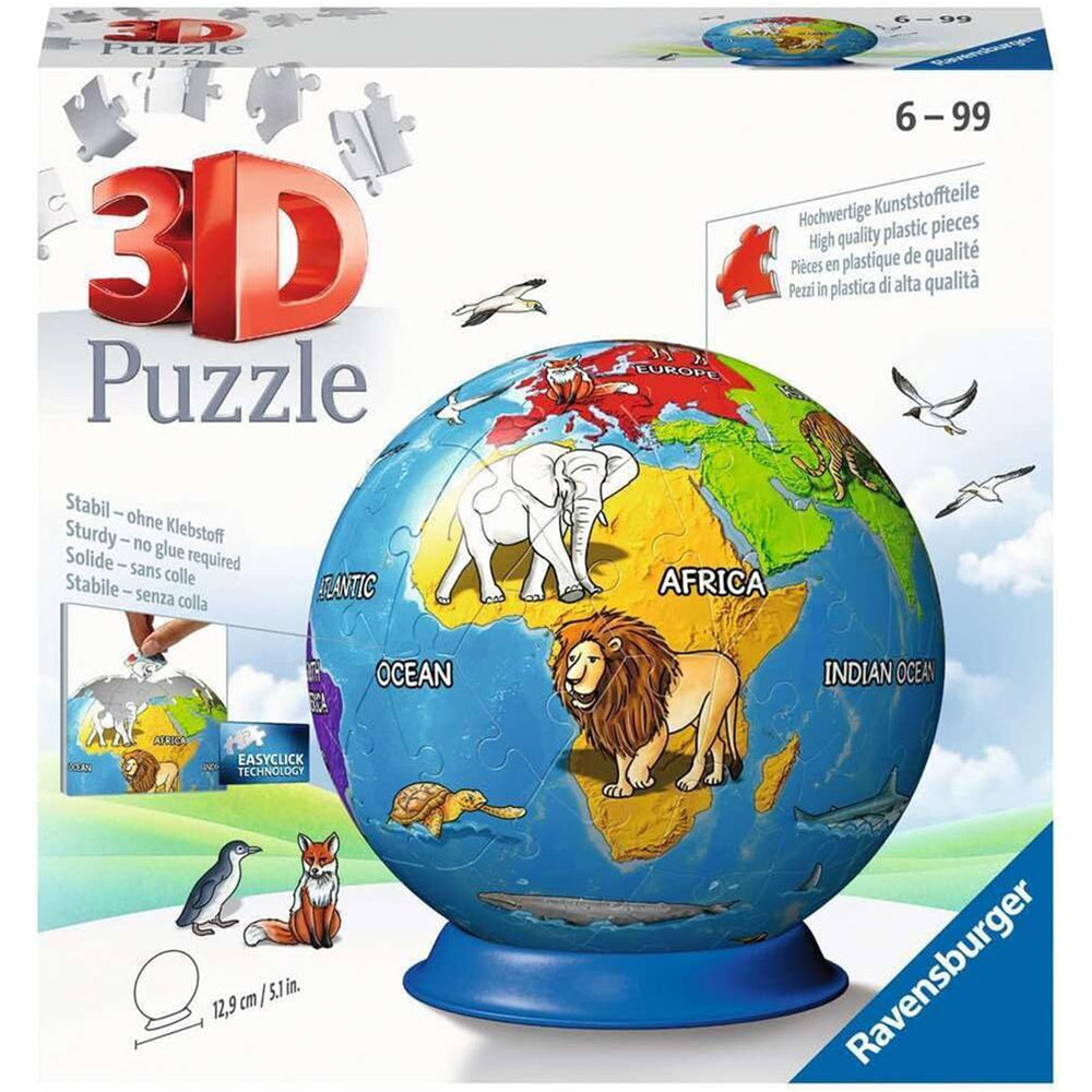 72pc Ravensburger Childrens Globe Jigsaw Kids/Childrens Puzzle 6Y+