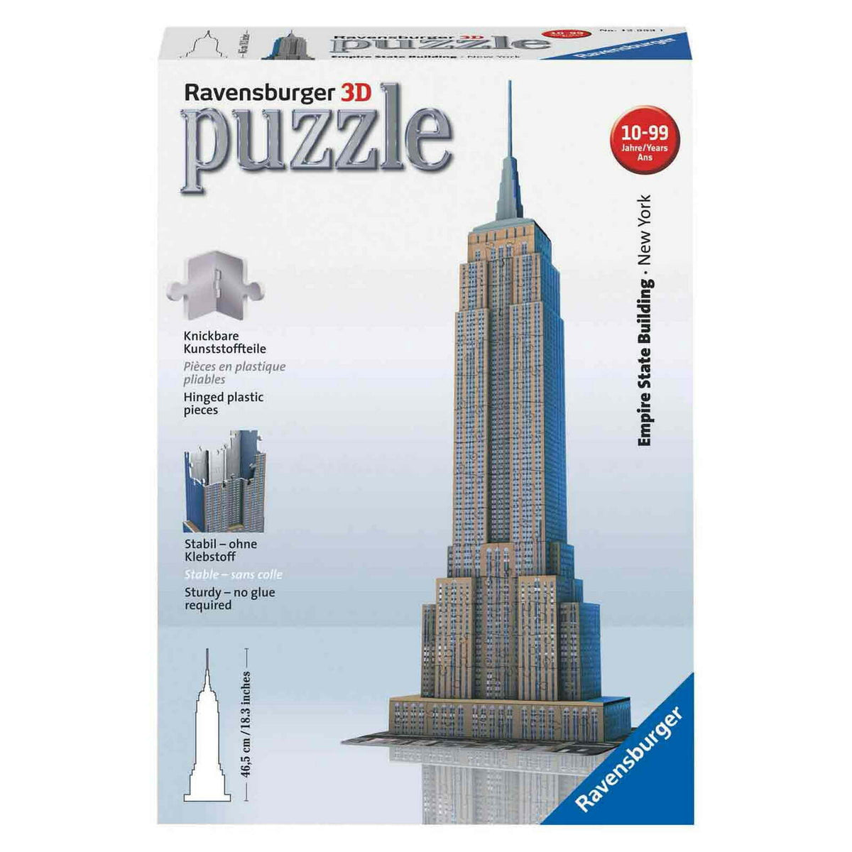 216pc Ravensburger Empire State Building 3D Jigsaw Puzzle 10y+