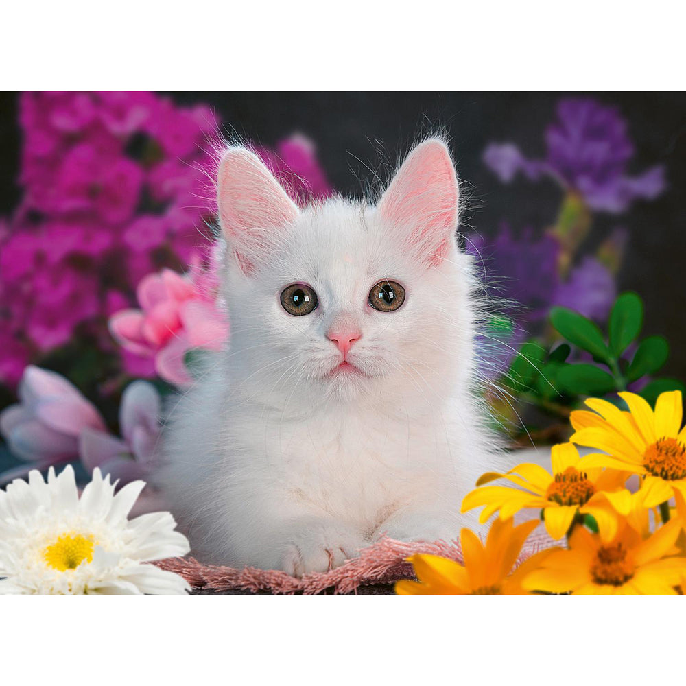 100pc Ravensburger Glitter Cat Kids/Childrens Jigsaw Puzzle 6+