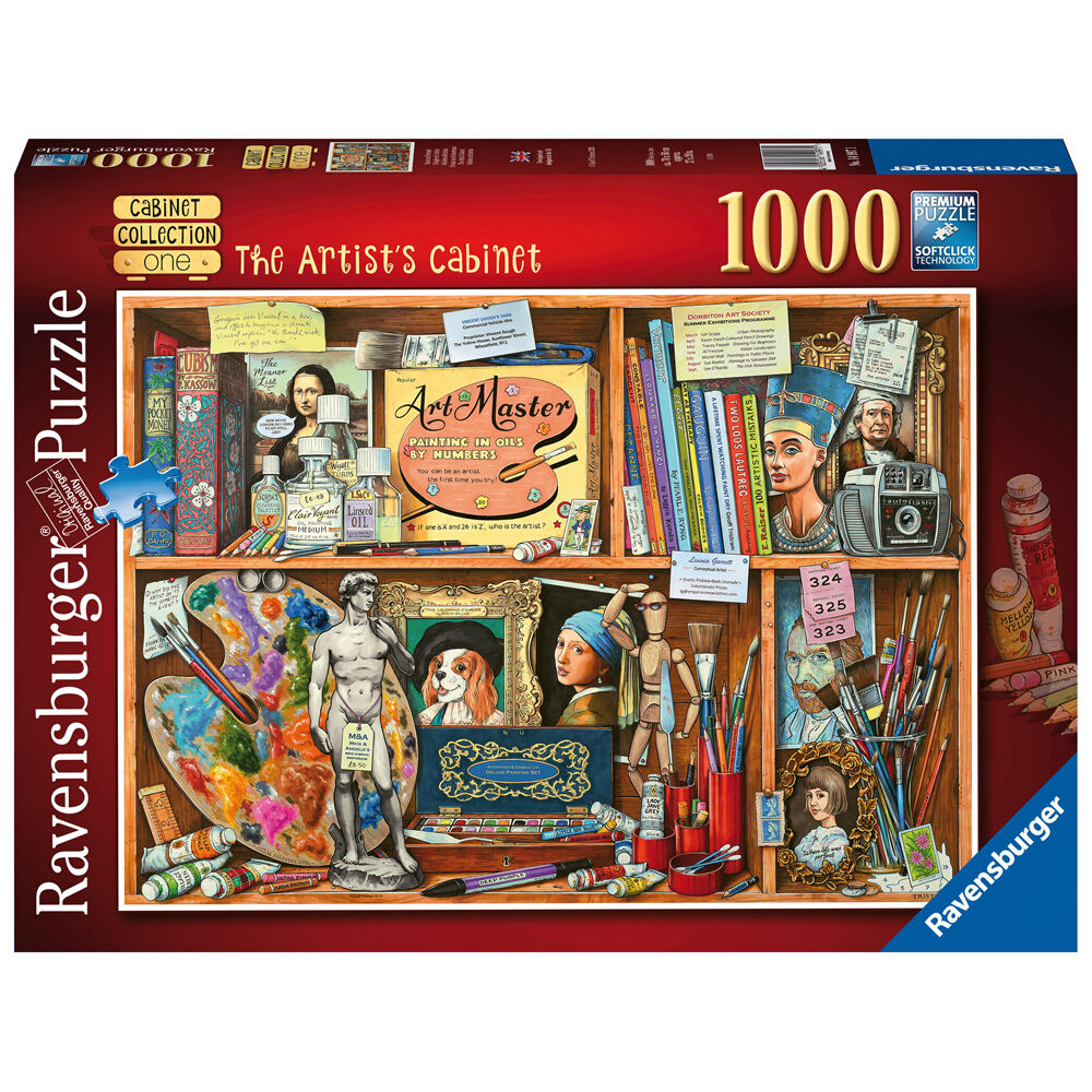 1000pc Ravensburger The Artists Cabinet Jigsaw Puzzle 70x50cm 12y+