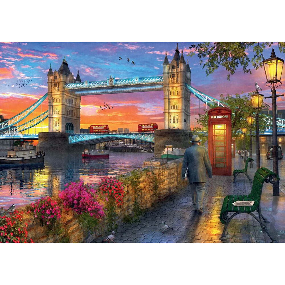 1000pc Ravensburger Tower Bridge At Sunset Jigsaw Puzzle 70x50cm