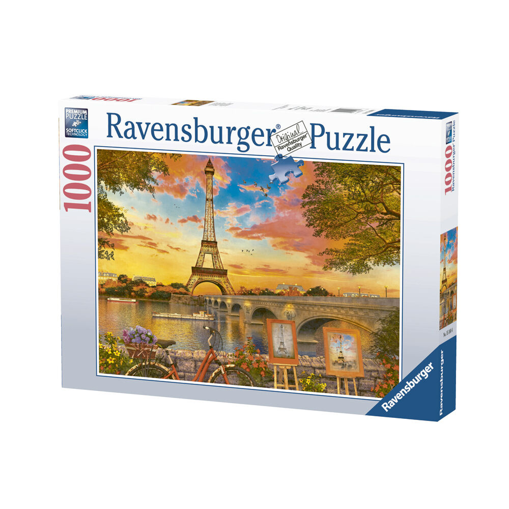 1000pc Ravensburger The Banks of the Seine Jigsaw Puzzle 70x50cm 12y+