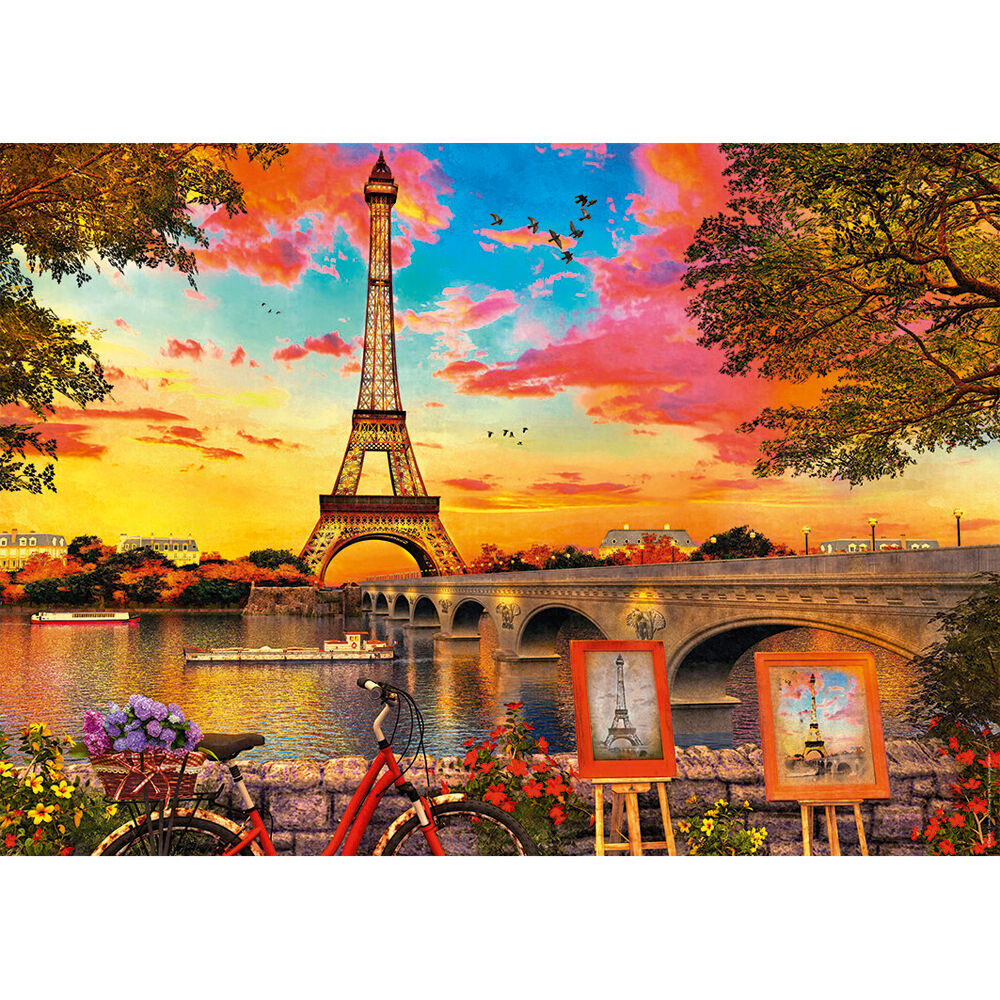 1000pc Ravensburger The Banks of the Seine Jigsaw Puzzle 70x50cm 12y+