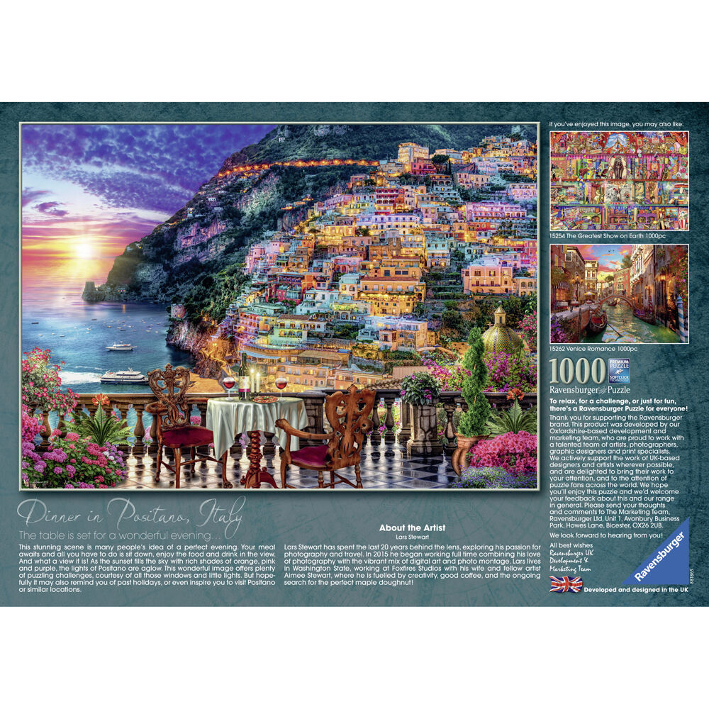 1000pc Ravensburger Positano Italy Jigsaw Puzzle 70x50cm 12y+