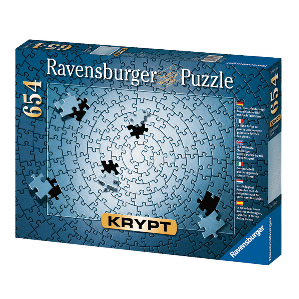 654pc Ravensburger Krypt Silver Spiral Jigsaw Puzzle 70x50cm 12y+