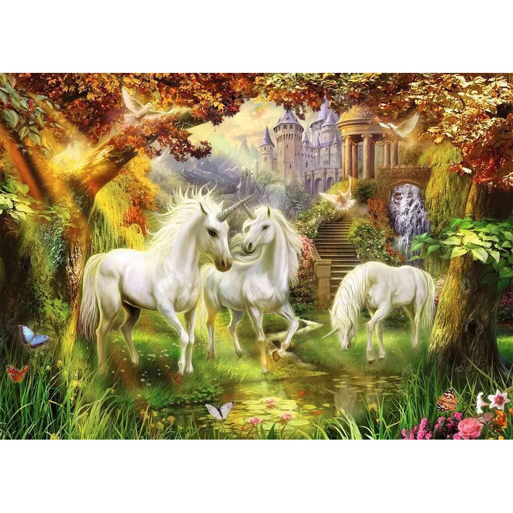 1000pc Ravensburger Unicorns in the Forest Jigsaw Puzzle