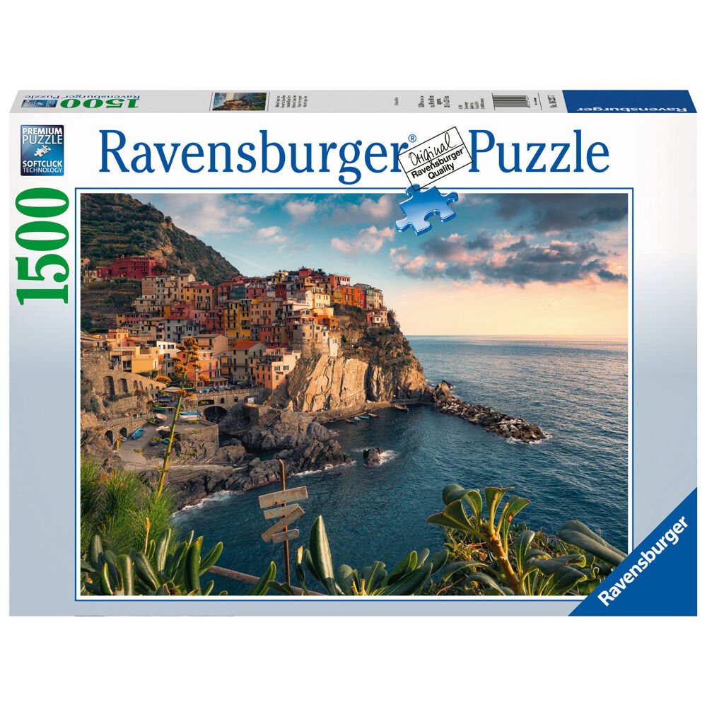 1500pc Ravensburger Cinque Terre Viewpoint Jigsaw Puzzle 84x60cm