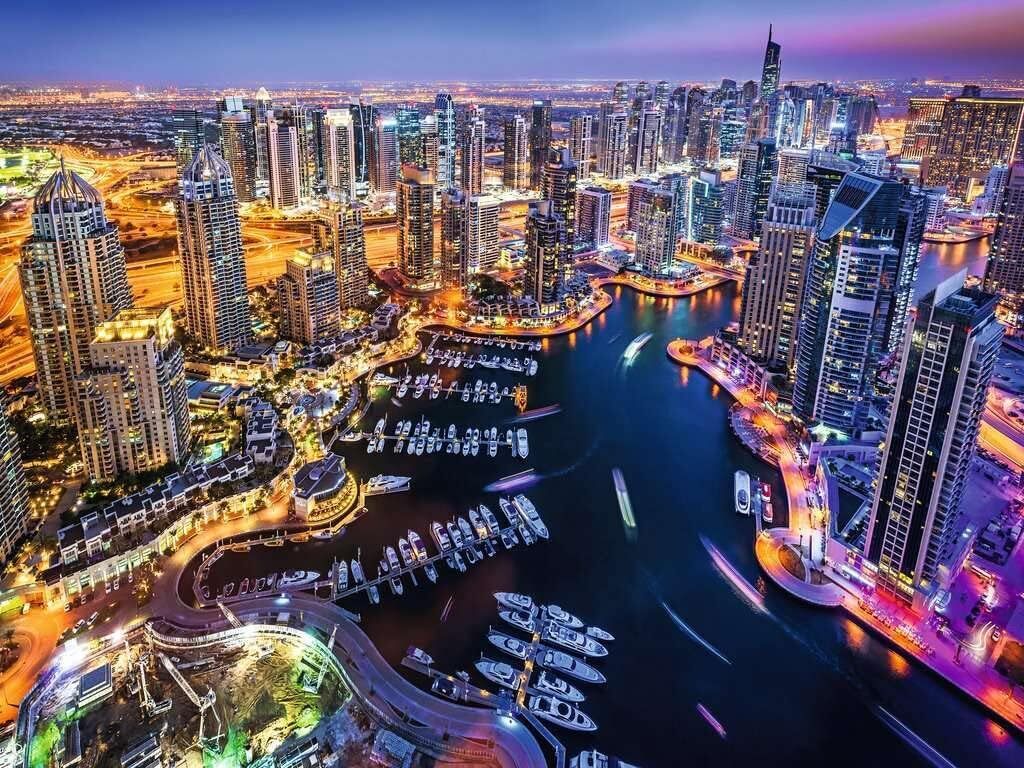 1500pc Ravensburger Dubai On The Persian Gulf Jigsaw Puzzle Set