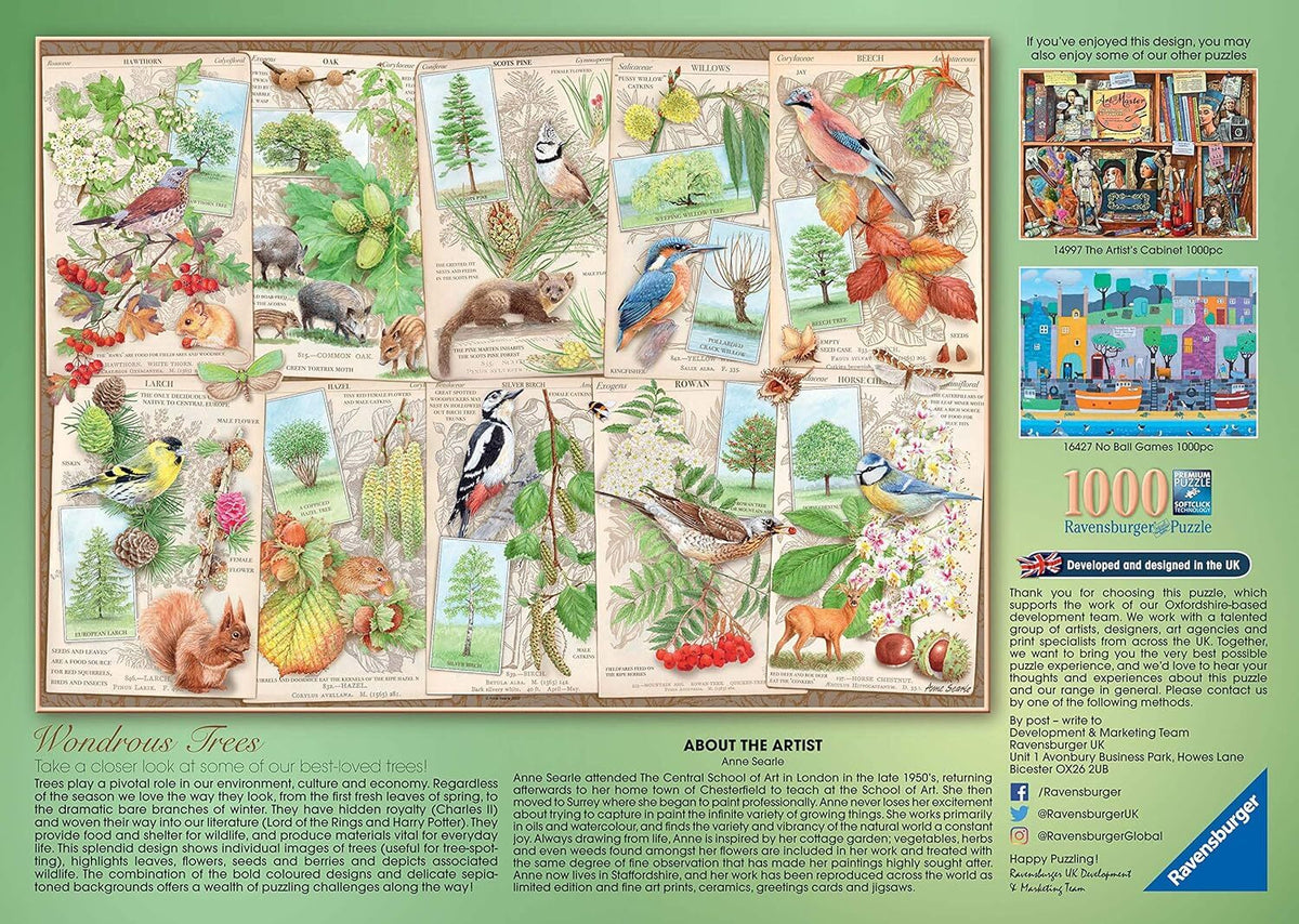1000pc Ravensburger Wondrous Tree Kids/Childrens Jigsaw Puzzle Set