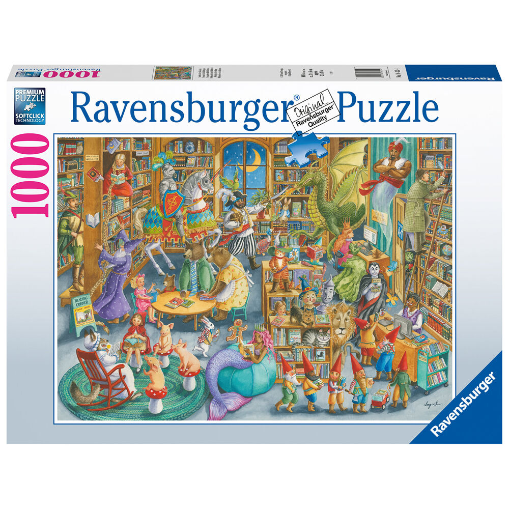 1000pc Ravensburger Midnight At The Library Jigsaw Puzzle 70x50cm 14y+