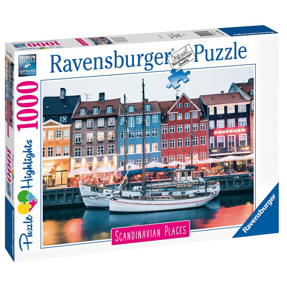 1000pc Ravensburger Copenhagen Denmark Jigsaw Puzzle 14y+
