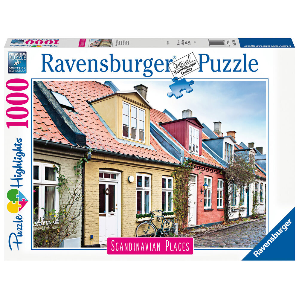 1000pc Ravensburger Aarhus Denmark Jigsaw Puzzle 70x50cm