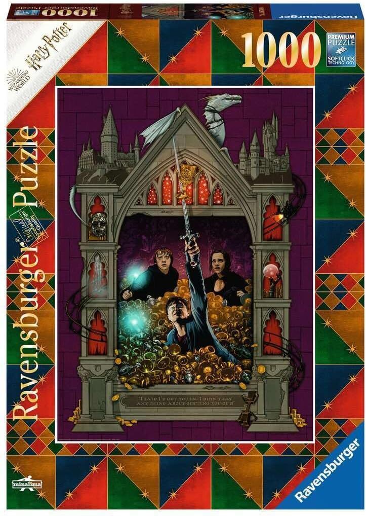 1000pc Ravensburger Harry Potter Deathly Hallows Part 2 Family Jigsaw Puzzle