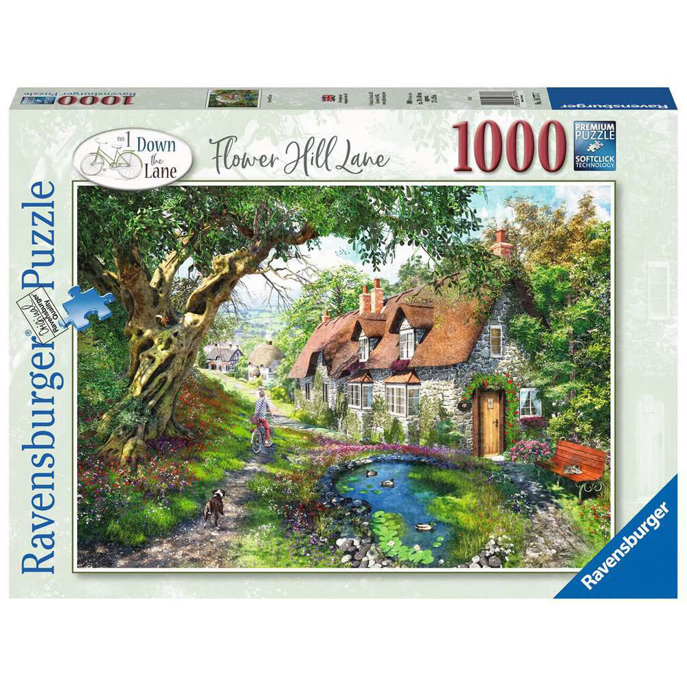 1000pc Ravensburger Flower Hill Lane Jigsaw Puzzle 70x50cm 12y+