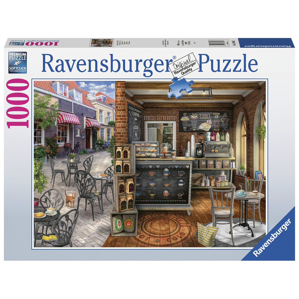 1000pc Ravensburger Quaint Cafe Jigsaw Puzzle 70x50cm 12y+