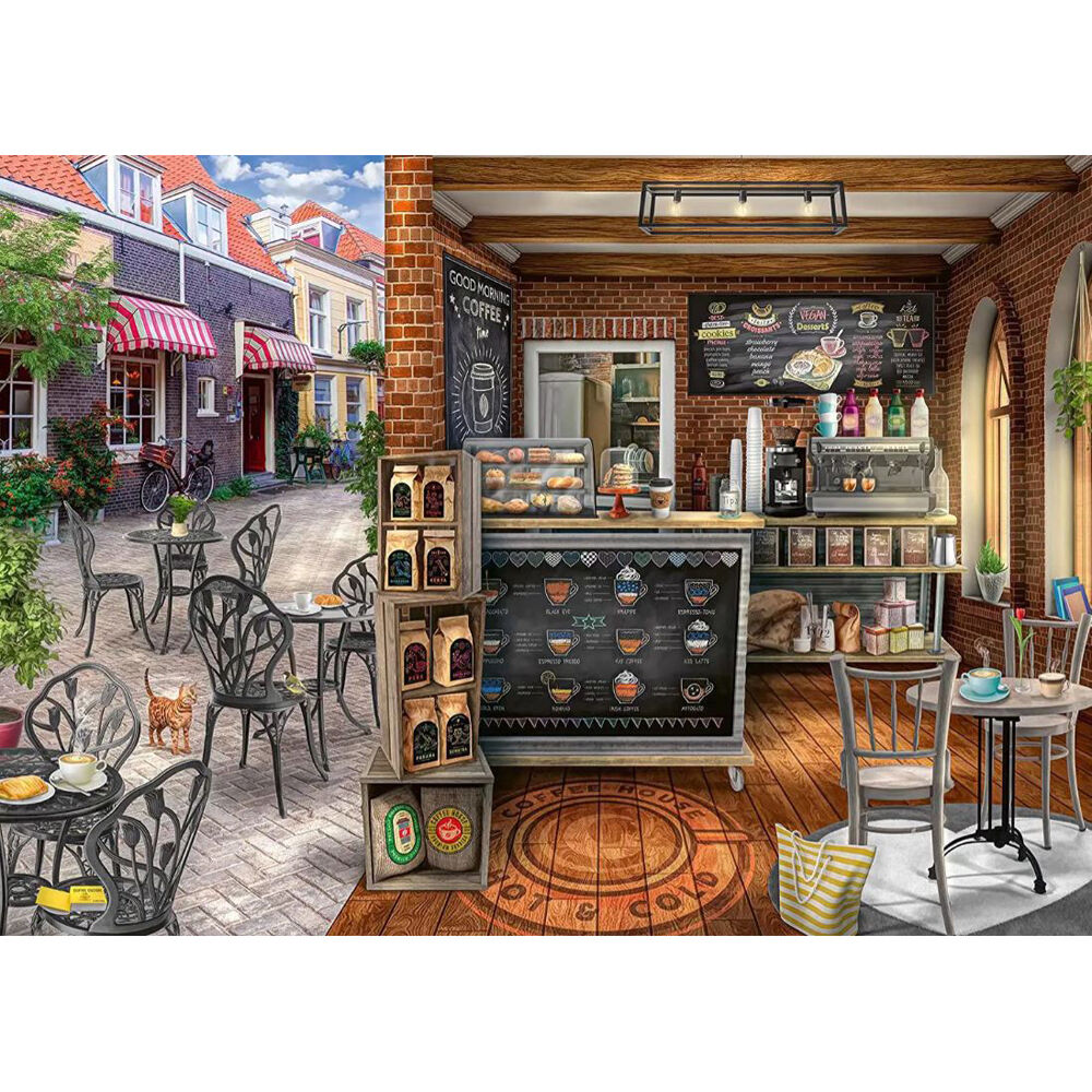 1000pc Ravensburger Quaint Cafe Jigsaw Puzzle 70x50cm 12y+