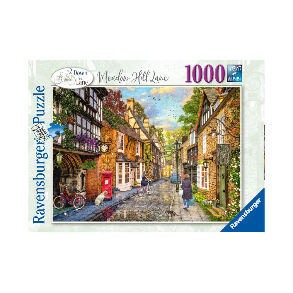 1000pc Ravensburger Meadow Hill Lane No2 Jigsaw Puzzle 70x50cm