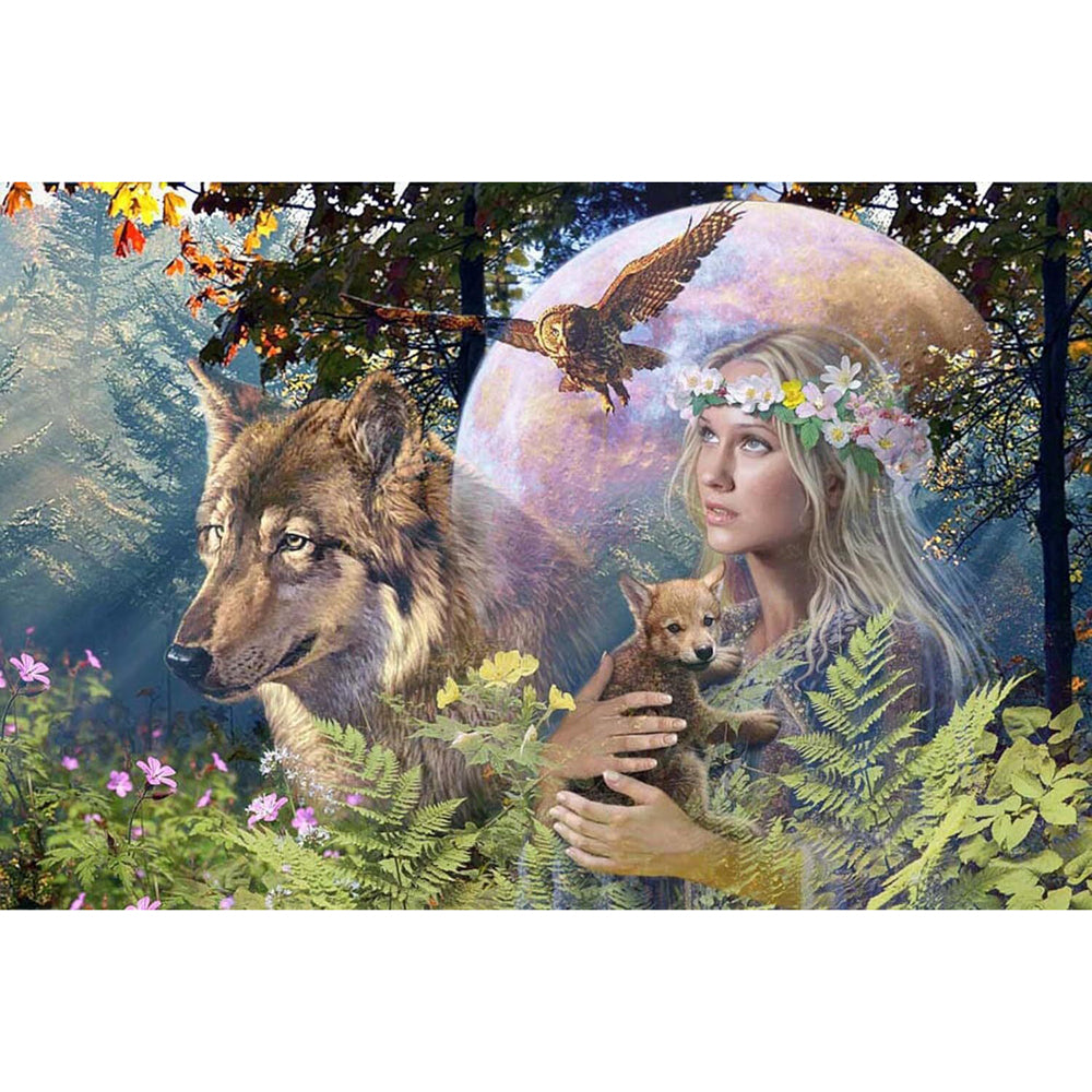 3000pc Ravensburger Lady of the Forest Jigsaw Puzzle Adults