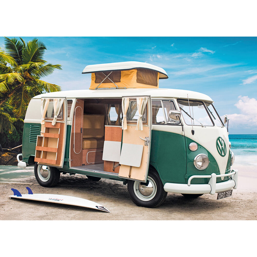 1000pc Ravensburger Volkswagen T1 Camper Van Jigsaw Puzzle 70x50cm 14y+