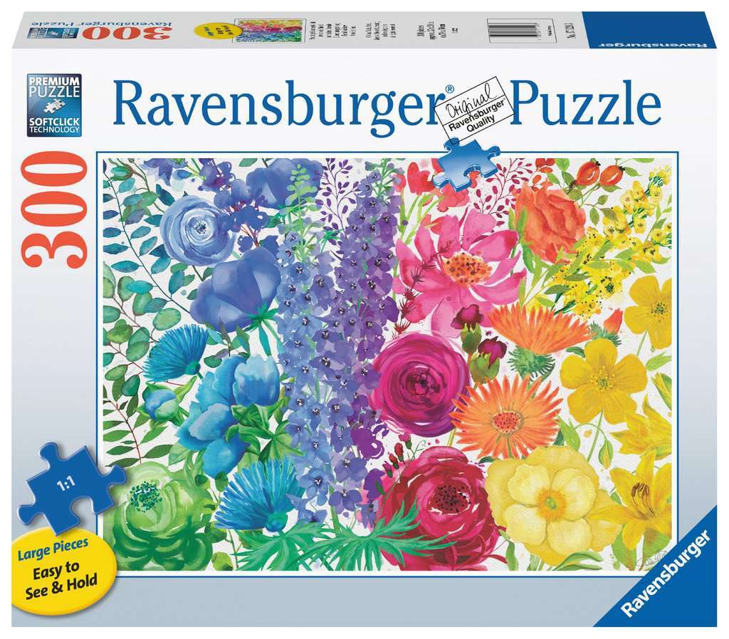 300pc Ravensburger Magnificent World Of Flowers Family Jigsaw Puzzle