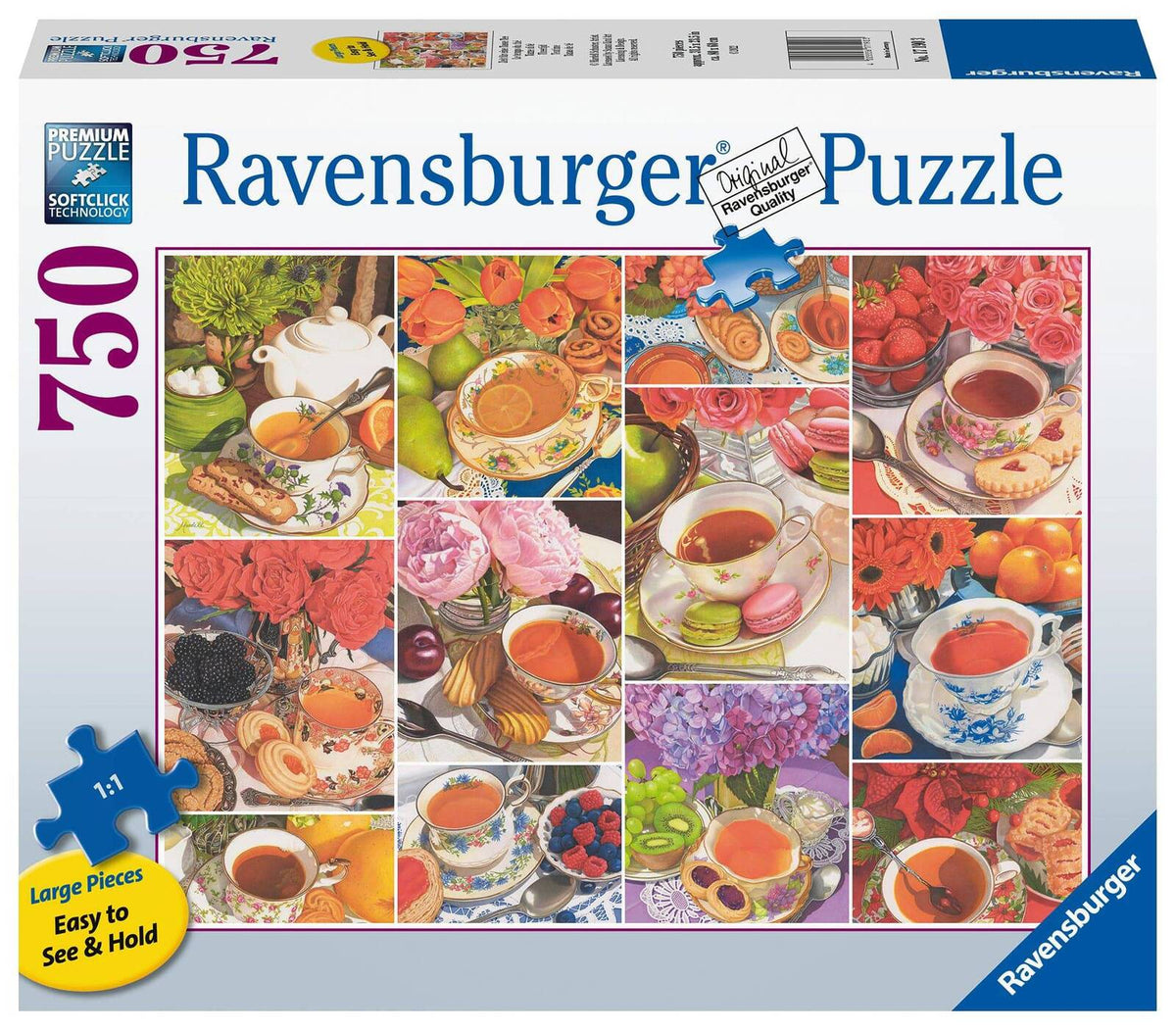 750pc Ravensburger Teatime Adults Jigsaw Puzzle Set
