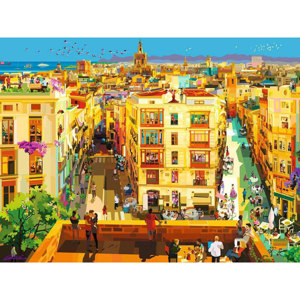 1500pc Ravensburger Dining In Valencia Jigsaw Puzzle 84x60cm 14y+