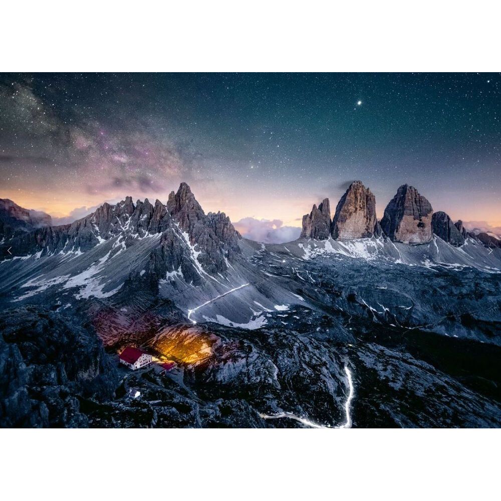 1000pc Ravensburger Three Peaks Dolomites Jigsaw Puzzle 70x50cm 14y+