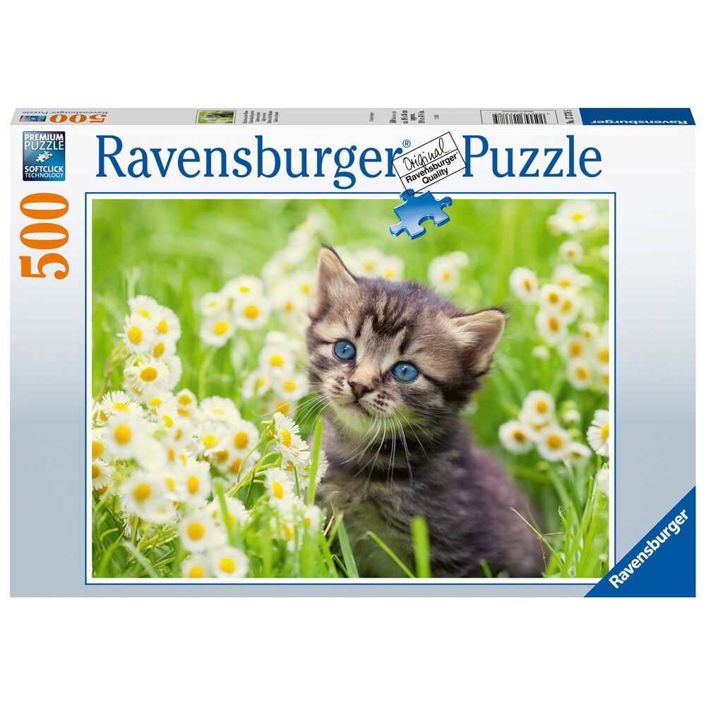 500pc Ravensburger Kitten in the Meadow Jigsaw Puzzle Teens/Family