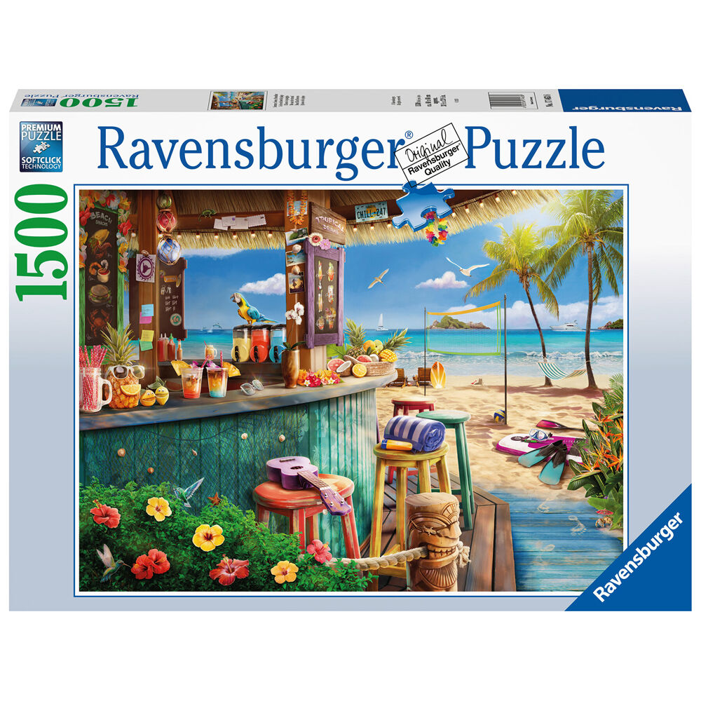 1500pc Ravensburger Beach Bar Breezes Jigsaw Puzzle