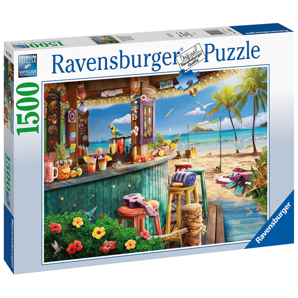 1500pc Ravensburger Beach Bar Breezes Jigsaw Puzzle