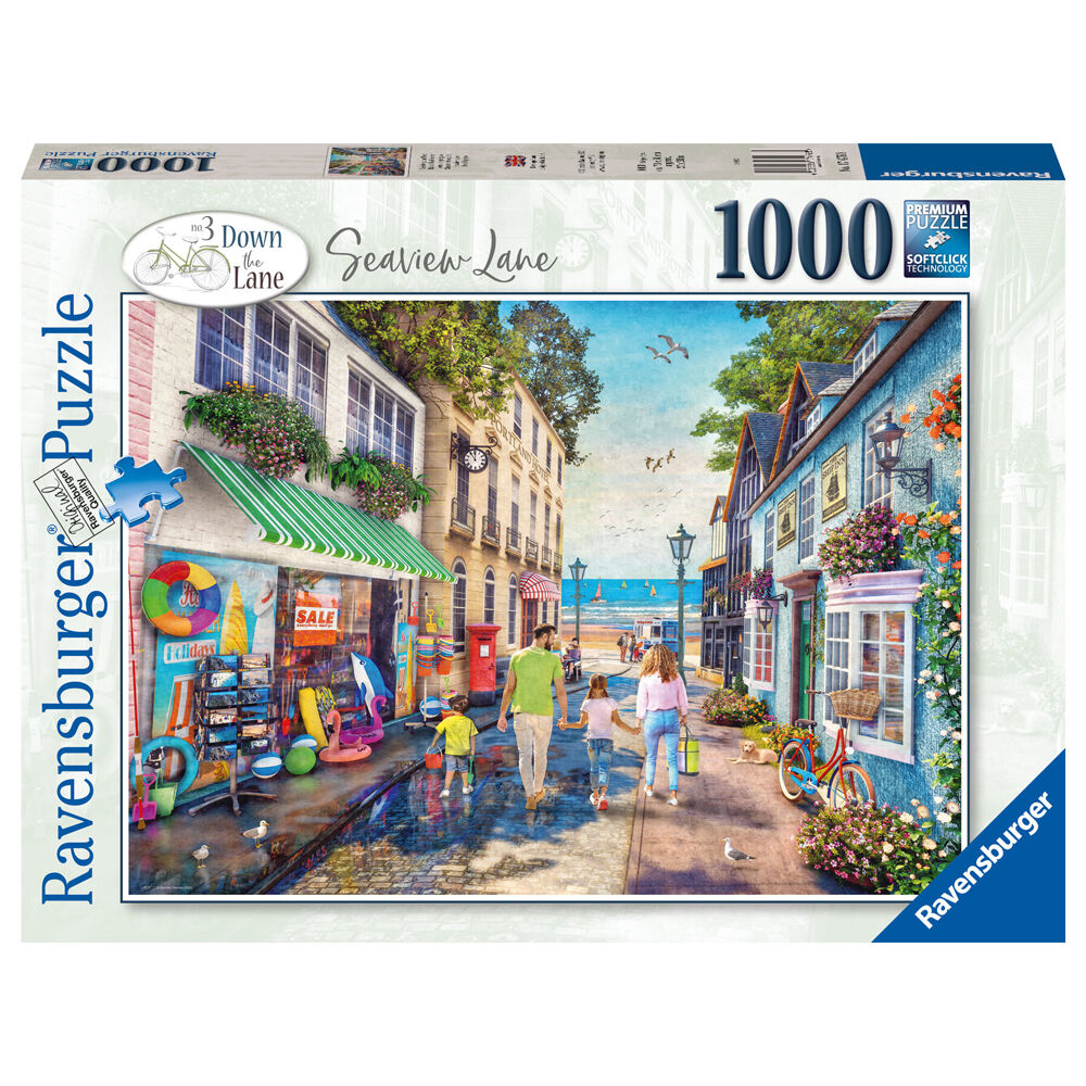 1000pc Ravensburger Seaview Lane Jigsaw Puzzle 70x50cm 14y+