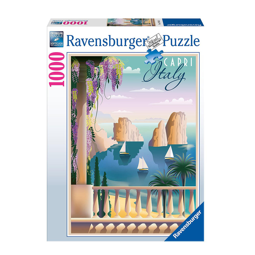1000pc Ravensburger Postcard from Capri, Italy Jigsaw Puzzle