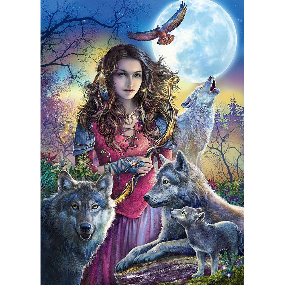 1000pc Ravensburger Protector of Wolves Jigsaw Puzzle