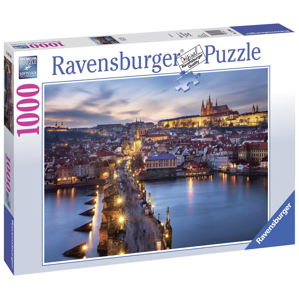1000pc Ravensburger Prague At Night Jigsaw Puzzle 70x50cm 12y+