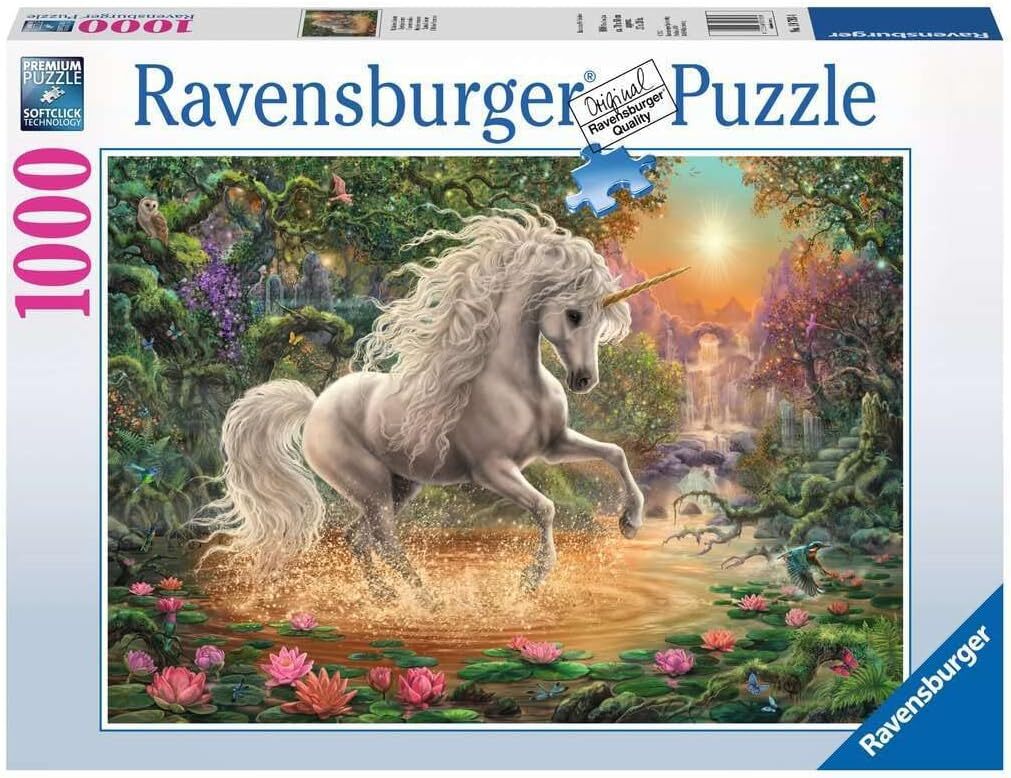 1000pc Ravensburger Mystical Unicorn Family Jigsaw Puzzle