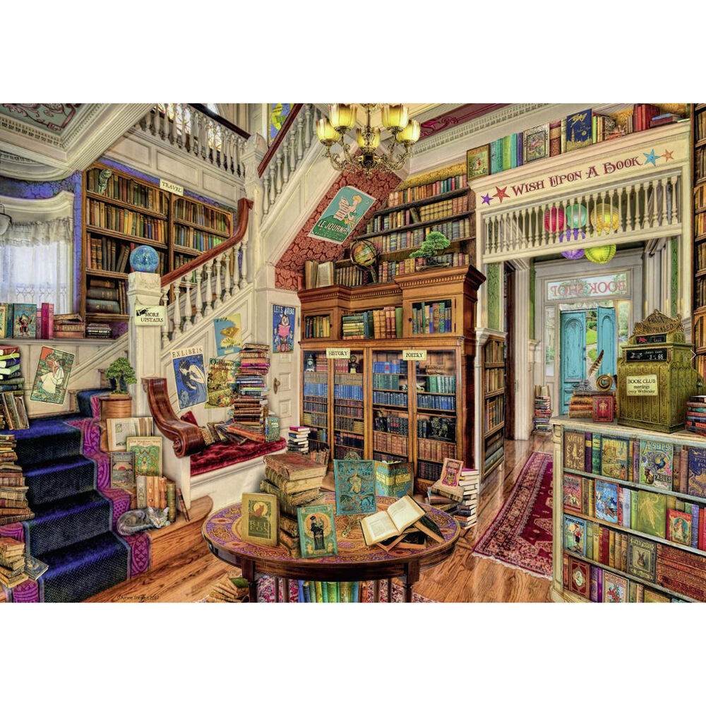 1000pc Ravensburger The Fantasy Bookshop Jigsaw Puzzle 70x50cm