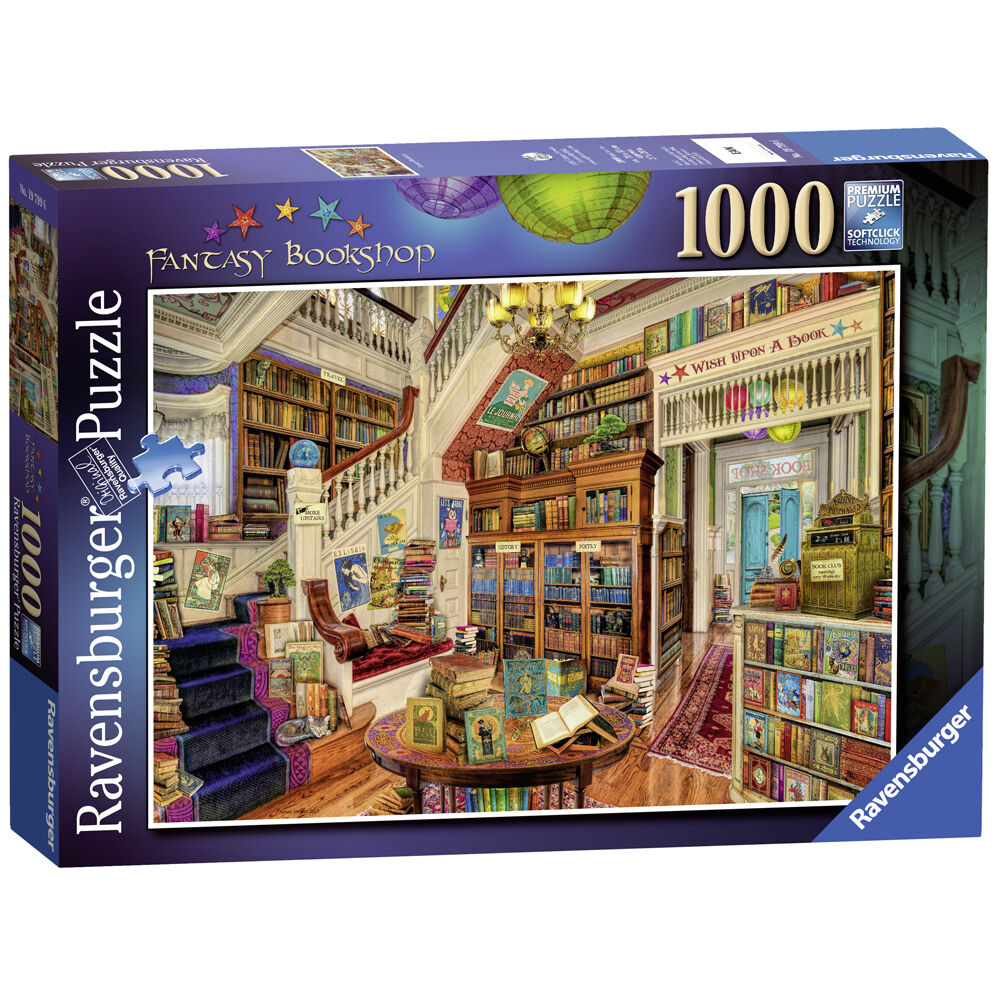 1000pc Ravensburger The Fantasy Bookshop Jigsaw Puzzle 70x50cm