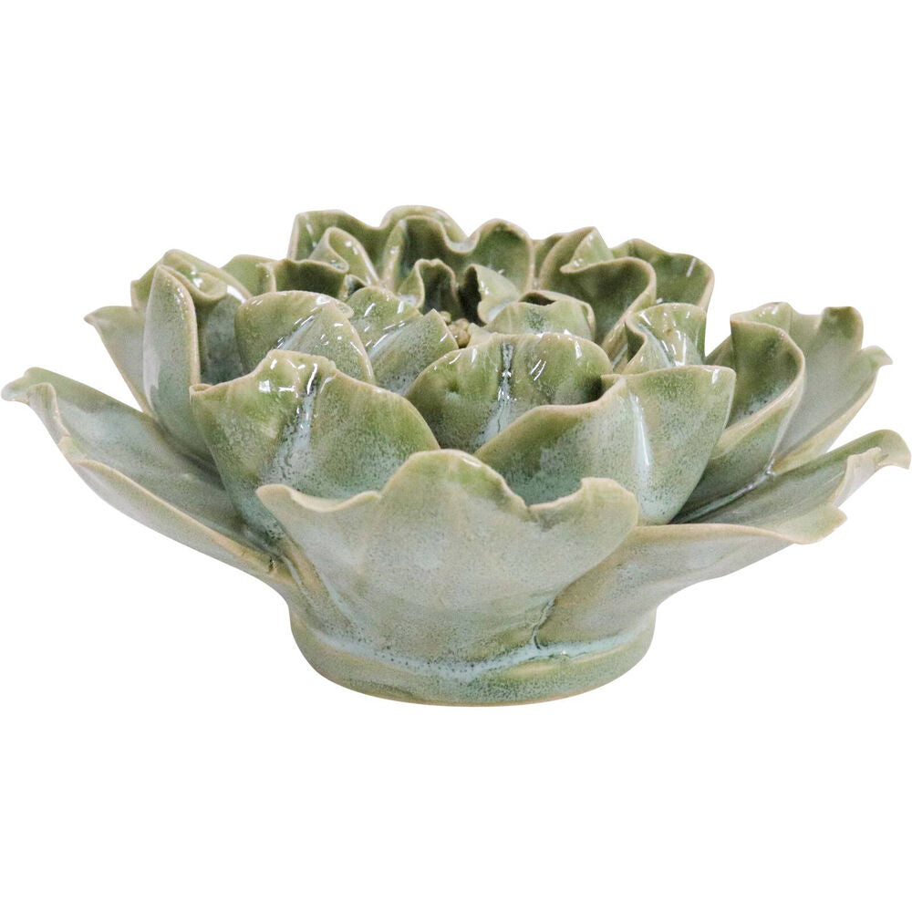 LVD Ceramic Cabbage Sculpture Home Decor 14.5cm French Green