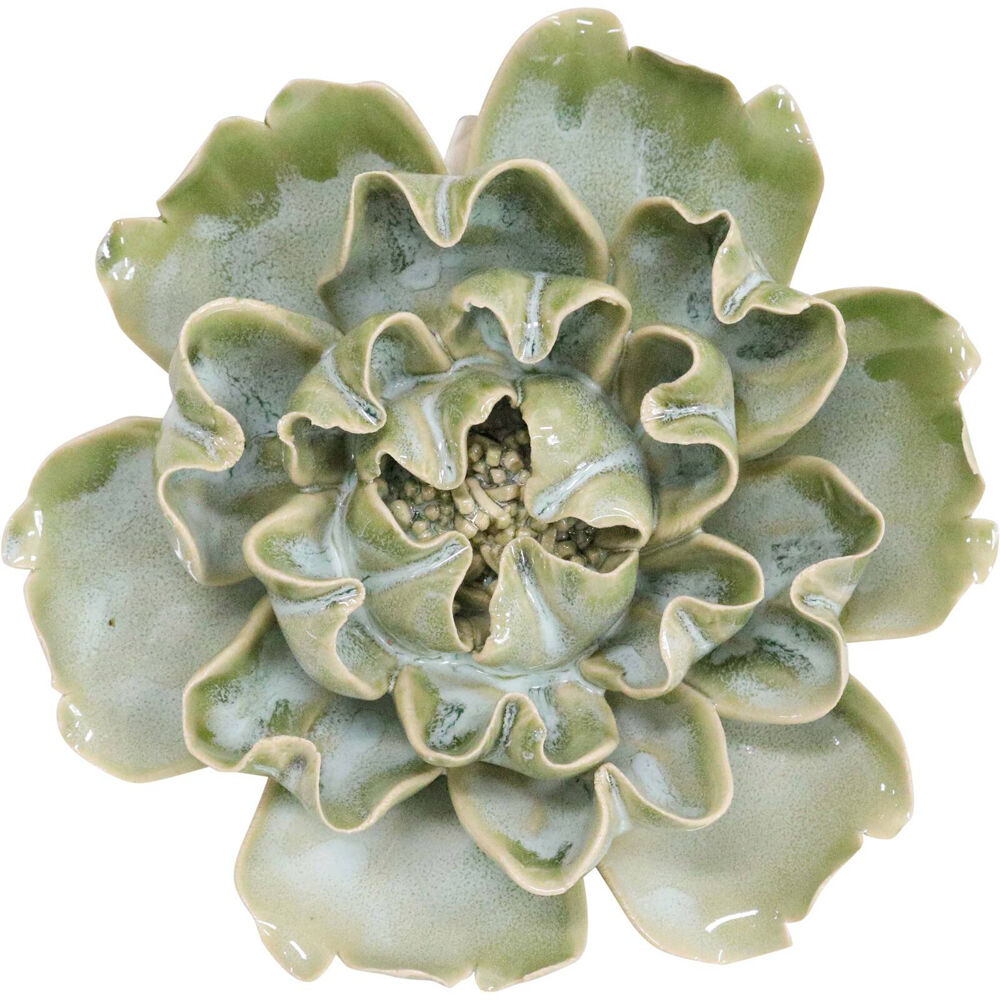 LVD Ceramic Cabbage Sculpture Home Decor 14.5cm French Green