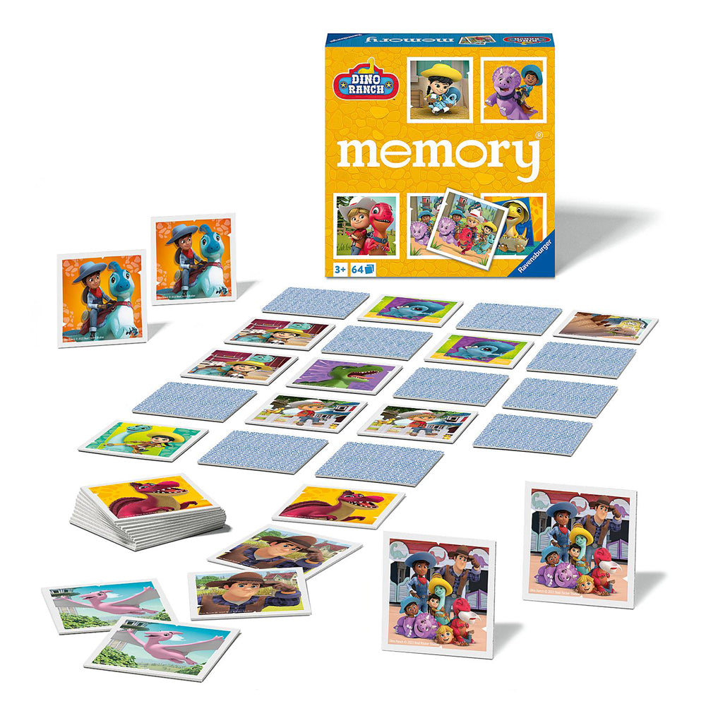Ravensburger Dino Ranch Kids/Childrens Memory Game 3+