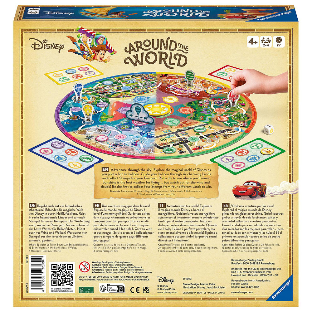 Ravensburger Disney Around The World 2-4 Players Board Game 4y+