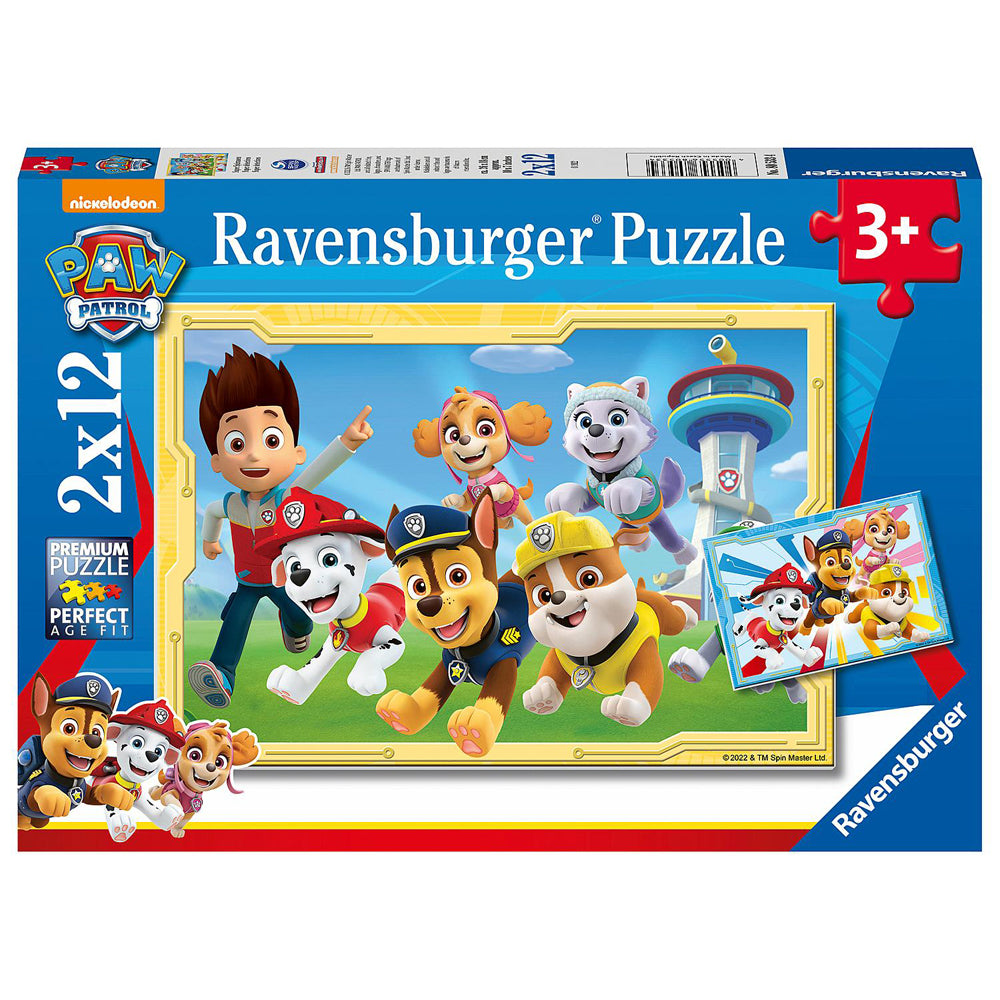 2x12pc Ravensburger Paw Patrol Super Detectives Jigsaw Puzzle Set 3y+