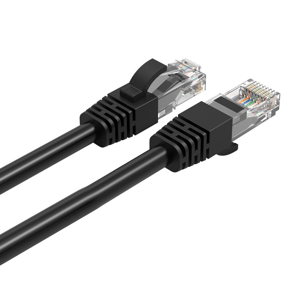 3PK Cruxtec 3m CAT6 Network Cable - Black