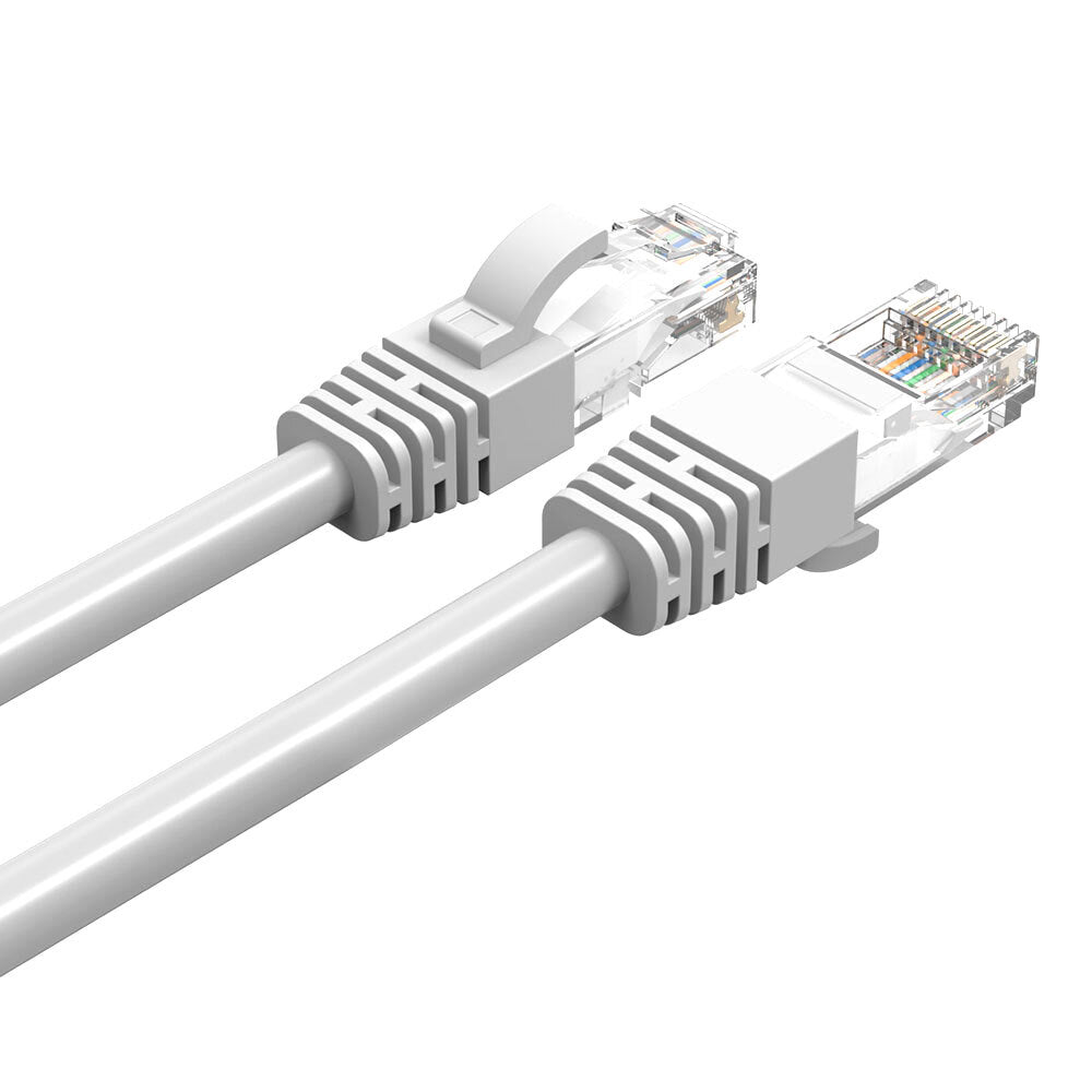 12PK Cruxtec 5m CAT6 Network Cable - White
