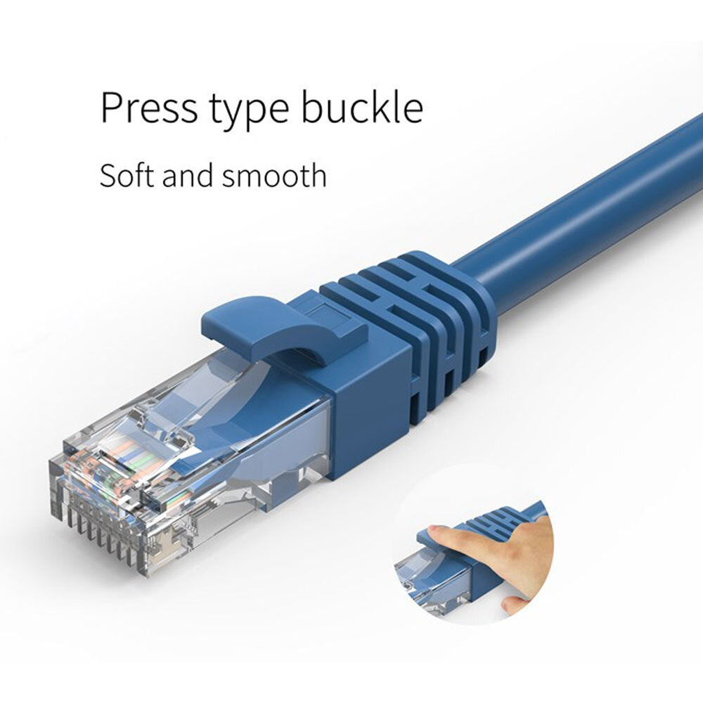 Cruxtec 50m CAT6 Network Cable - Blue