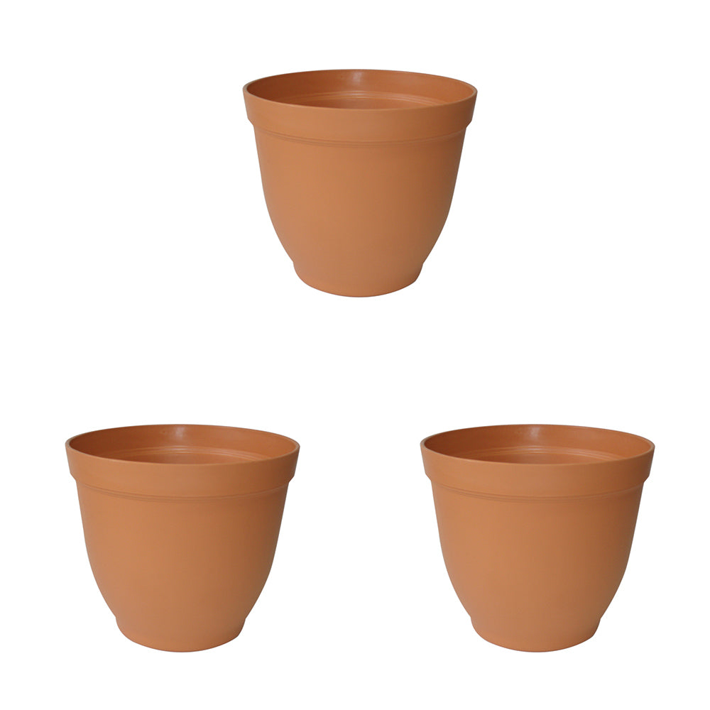 3PK Homeleisure Replicotta Bell Pot 200mm Outdoor Garden