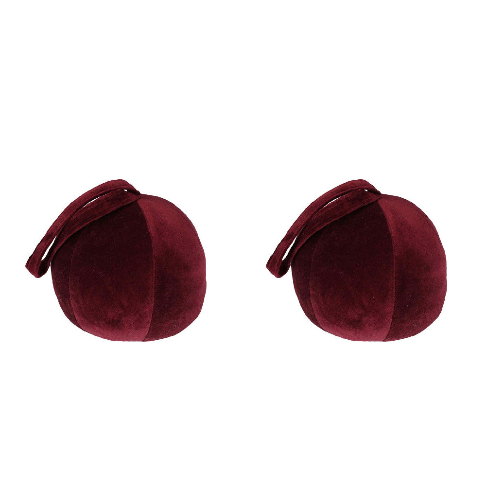 2PK Belle Ballroom Door/Draught Stopper Round 20cm - Ruby